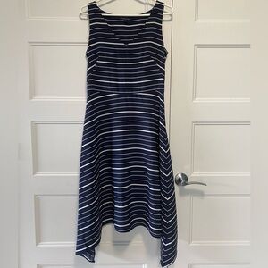 Tommy Hilfiger navy and white striped dress